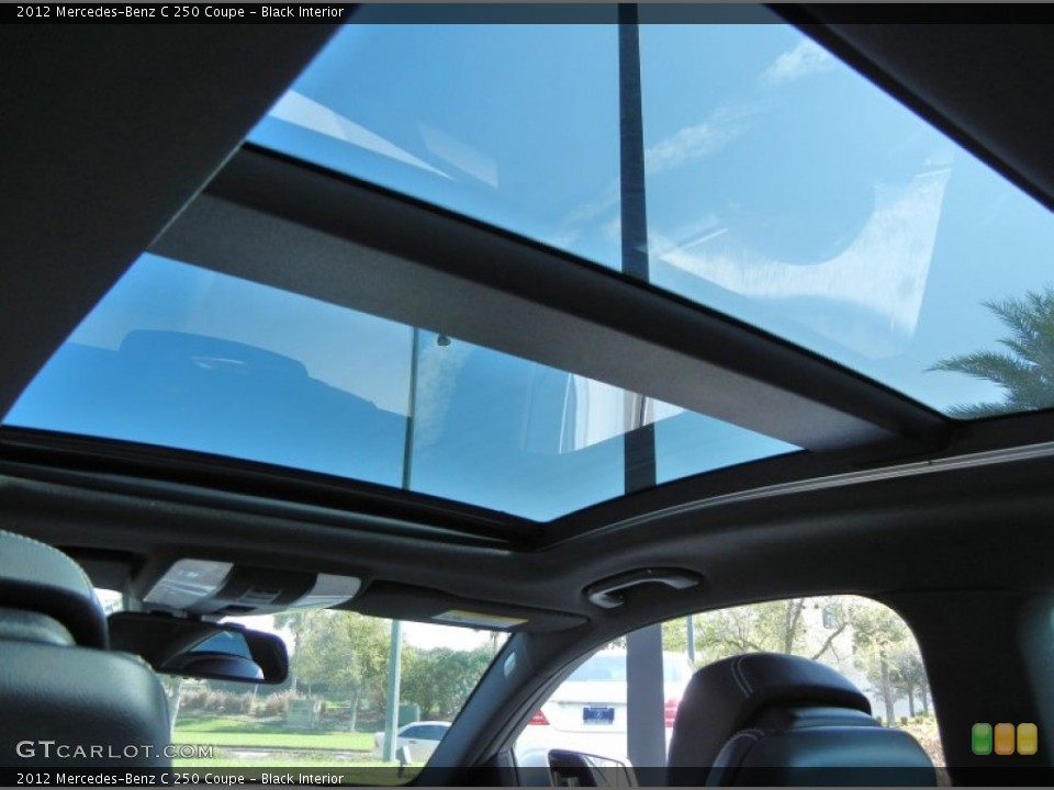 Black Interior Sunroof for the 2012 Mercedes-Benz C 250 Coupe #77284346