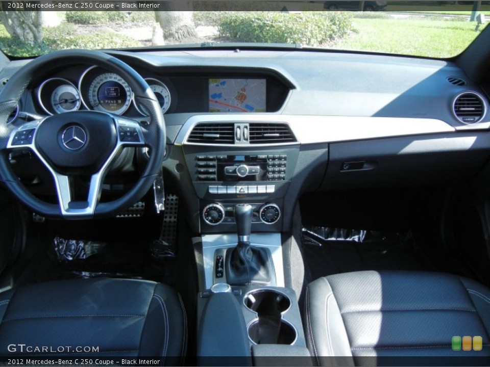 Black Interior Dashboard for the 2012 Mercedes-Benz C 250 Coupe #77284369