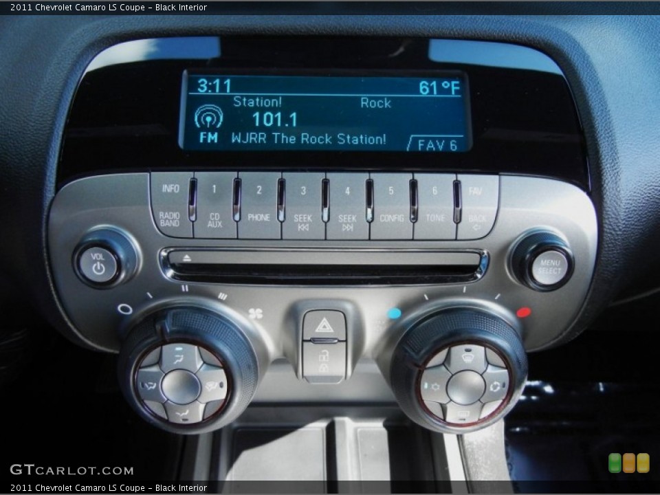 Black Interior Controls for the 2011 Chevrolet Camaro LS Coupe #77285051