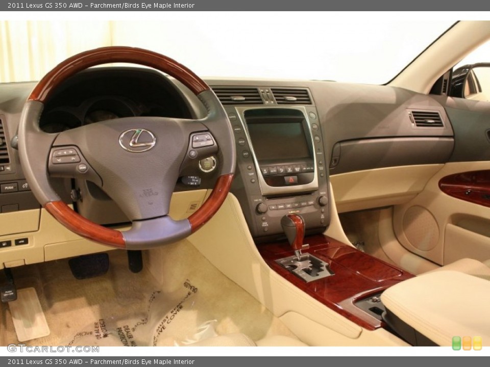 Parchment/Birds Eye Maple Interior Dashboard for the 2011 Lexus GS 350 AWD #77285500