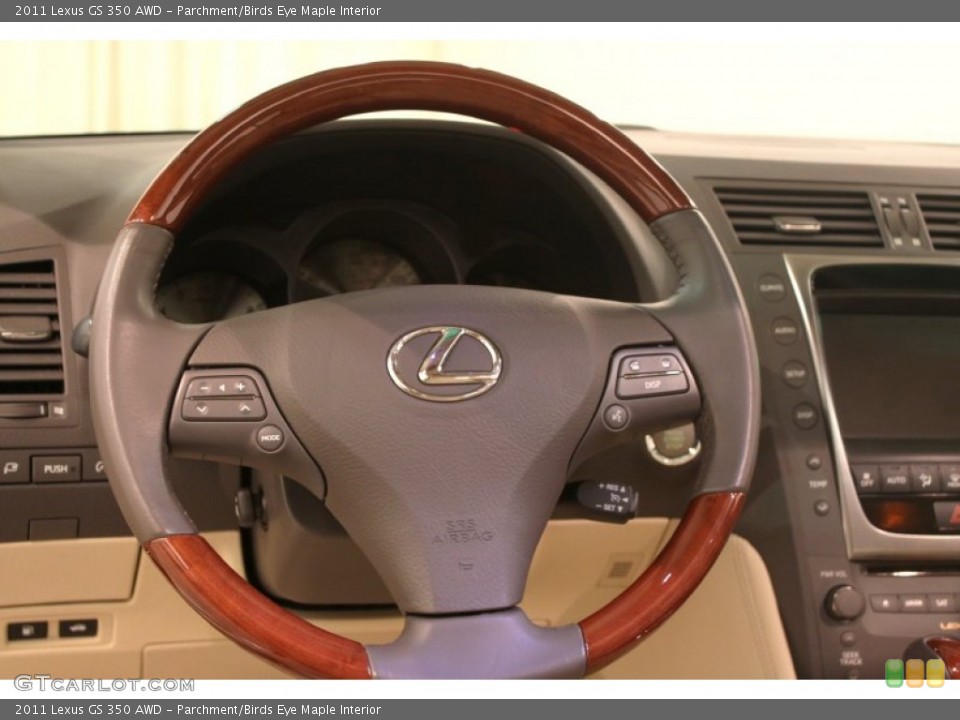 Parchment/Birds Eye Maple Interior Steering Wheel for the 2011 Lexus GS 350 AWD #77285514