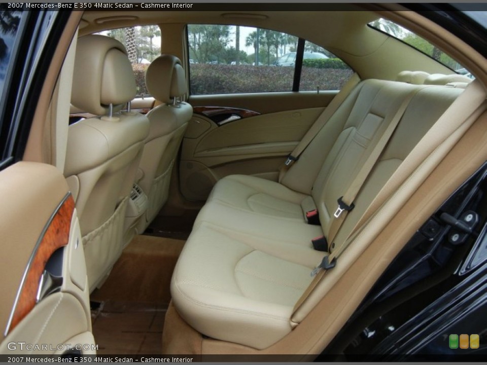 Cashmere Interior Rear Seat for the 2007 Mercedes-Benz E 350 4Matic Sedan #77285624