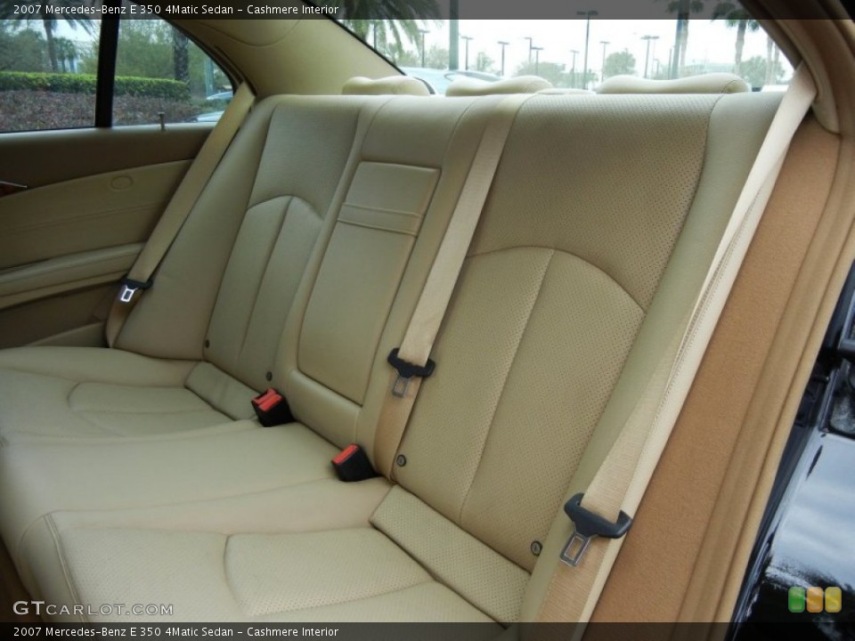Cashmere Interior Rear Seat for the 2007 Mercedes-Benz E 350 4Matic Sedan #77285645