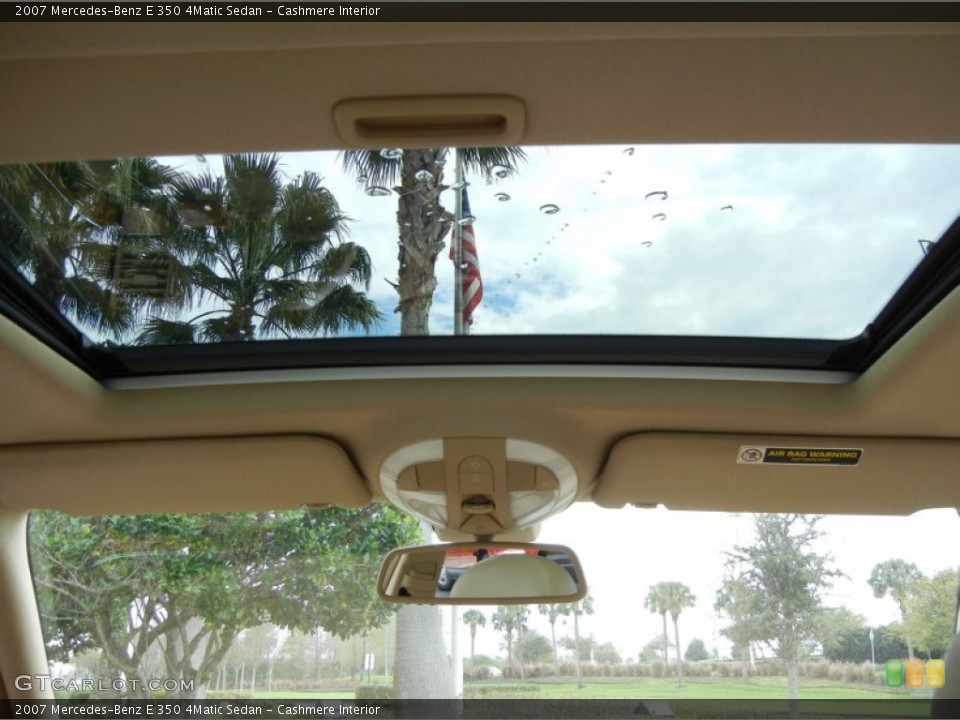 Cashmere Interior Sunroof for the 2007 Mercedes-Benz E 350 4Matic Sedan #77285724