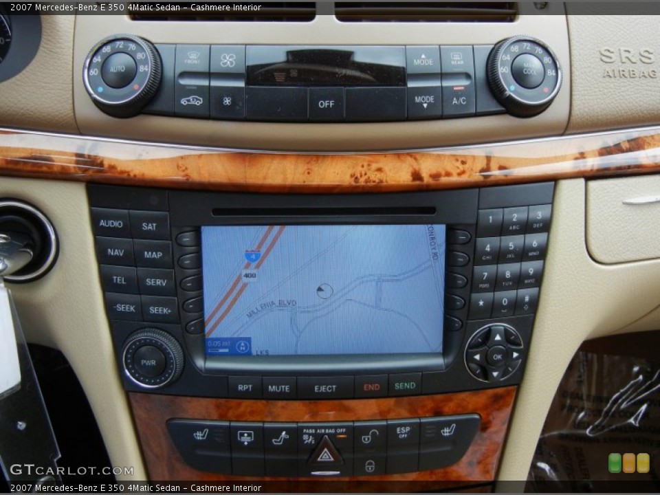 Cashmere Interior Controls for the 2007 Mercedes-Benz E 350 4Matic Sedan #77285829