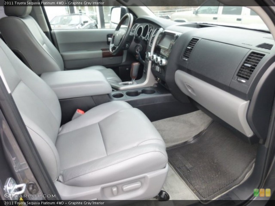 Graphite Gray Interior Photo for the 2011 Toyota Sequoia Platinum 4WD #77285919
