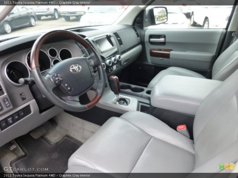 Graphite Gray Interior Prime Interior for the 2011 Toyota Sequoia Platinum 4WD #77286051