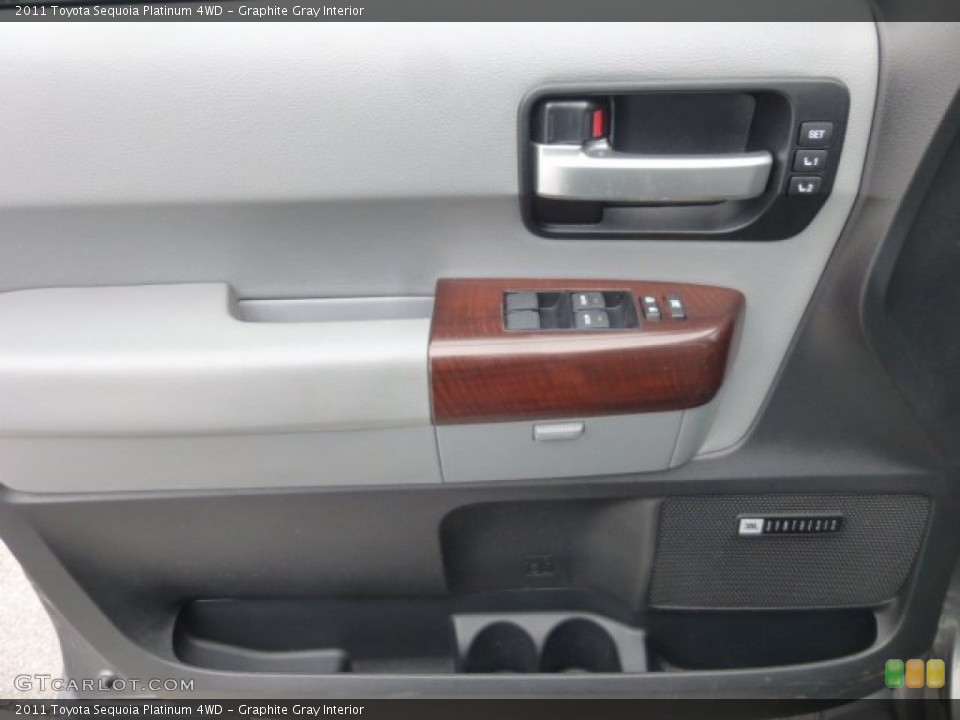 Graphite Gray Interior Door Panel for the 2011 Toyota Sequoia Platinum 4WD #77286072
