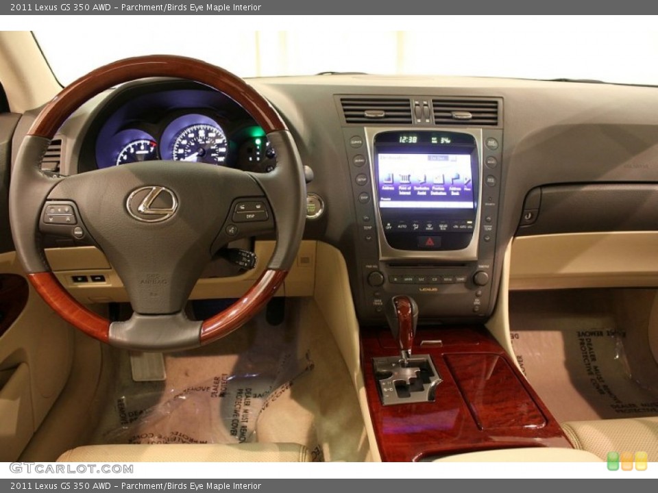 Parchment/Birds Eye Maple Interior Dashboard for the 2011 Lexus GS 350 AWD #77286209