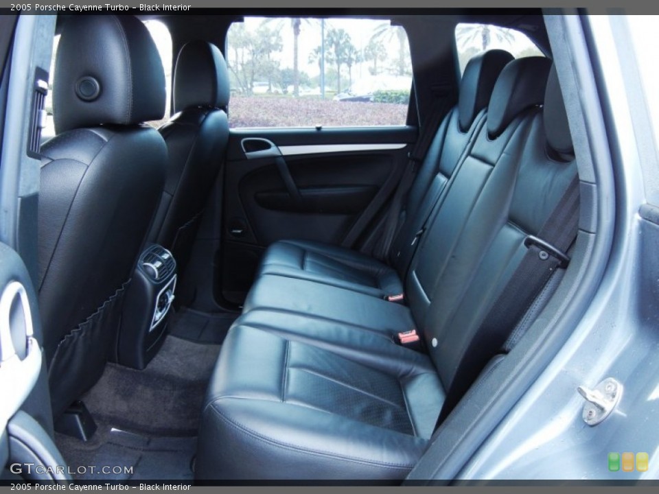 Black Interior Rear Seat for the 2005 Porsche Cayenne Turbo #77287077