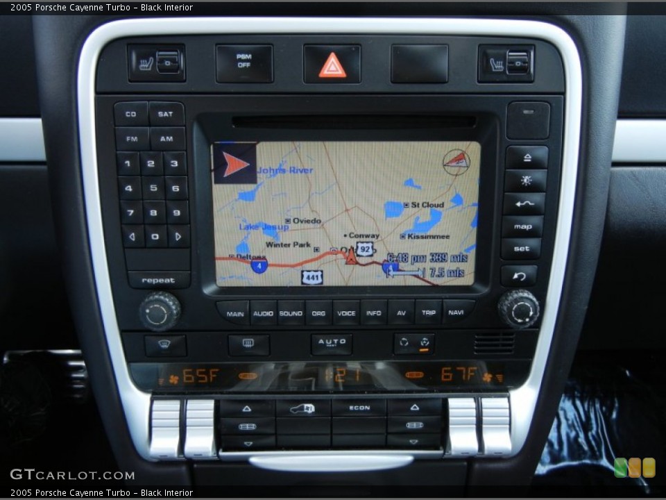 Black Interior Navigation for the 2005 Porsche Cayenne Turbo #77287314