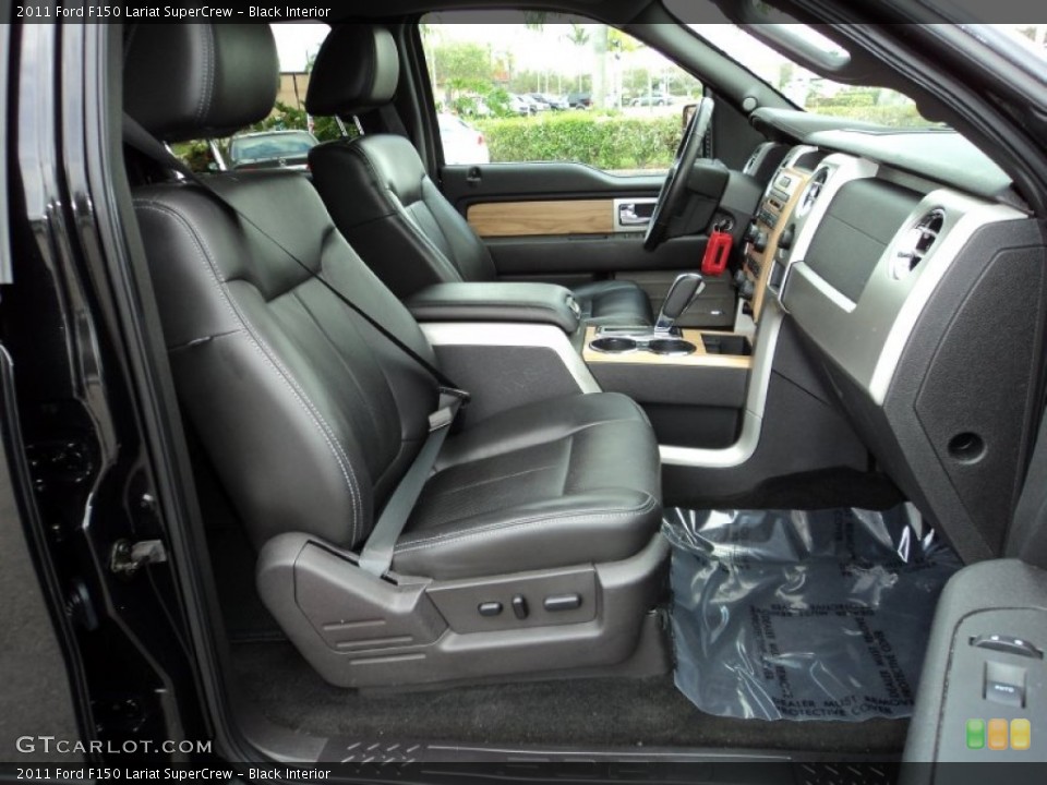 Black Interior Front Seat for the 2011 Ford F150 Lariat SuperCrew #77287496