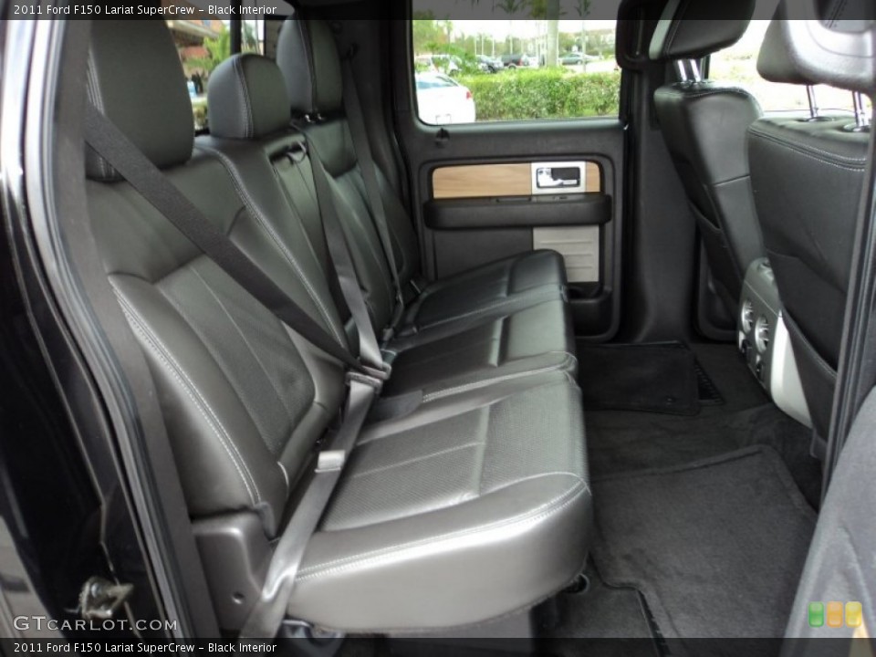 Black Interior Rear Seat for the 2011 Ford F150 Lariat SuperCrew #77287537