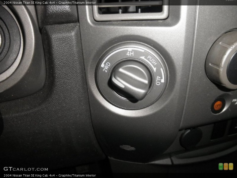 Graphite/Titanium Interior Controls for the 2004 Nissan Titan SE King Cab 4x4 #77287761