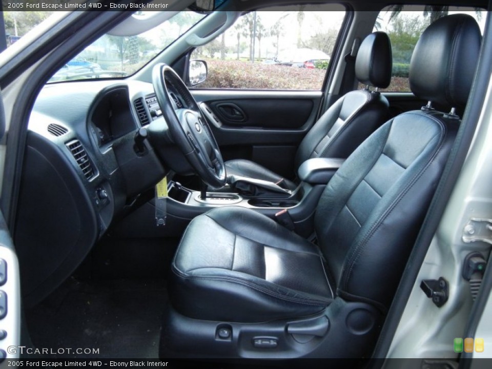 Ebony Black Interior Front Seat for the 2005 Ford Escape Limited 4WD #77287794
