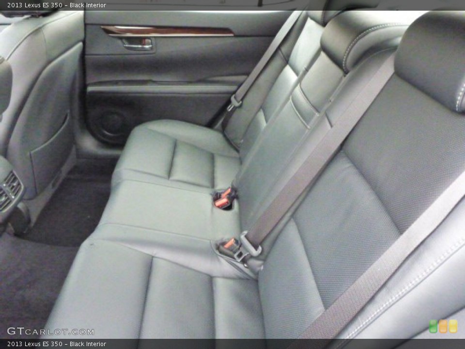 Black Interior Rear Seat for the 2013 Lexus ES 350 #77287875