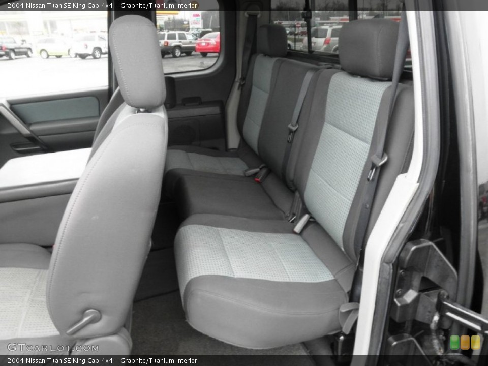 Graphite/Titanium Interior Rear Seat for the 2004 Nissan Titan SE King Cab 4x4 #77288040