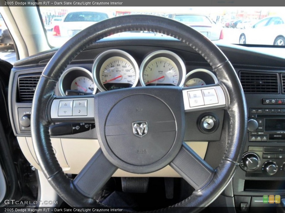 Dark Slate Gray/Light Graystone Interior Steering Wheel for the 2005 Dodge Magnum R/T #77288556