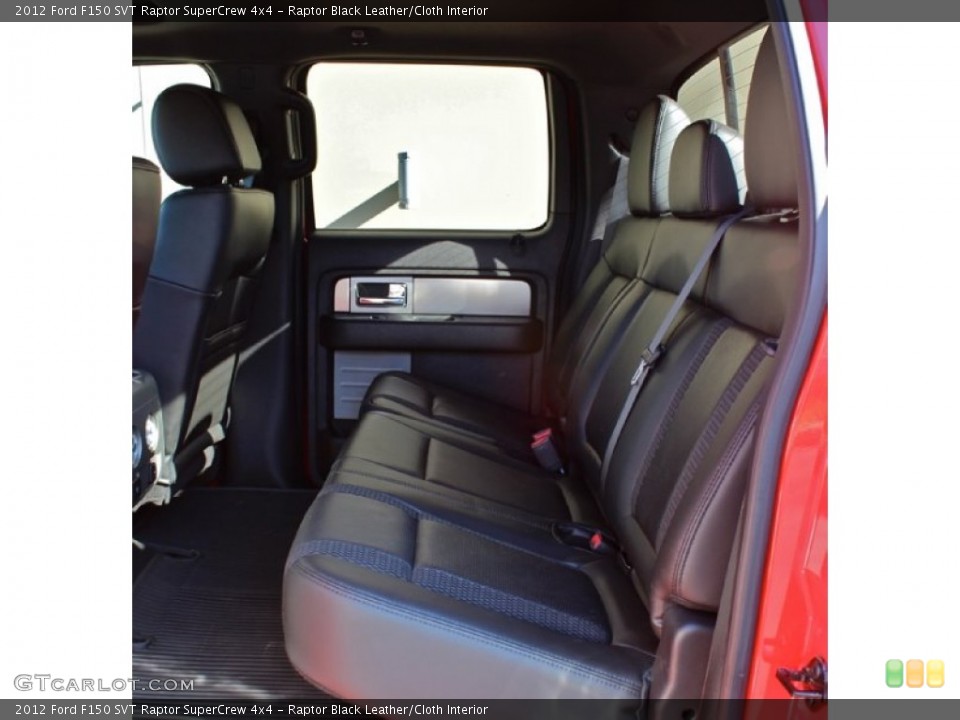 Raptor Black Leather/Cloth Interior Rear Seat for the 2012 Ford F150 SVT Raptor SuperCrew 4x4 #77289050