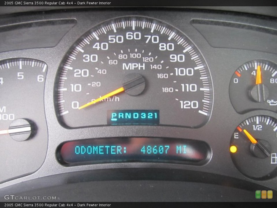 Dark Pewter Interior Gauges for the 2005 GMC Sierra 3500 Regular Cab 4x4 #77290112