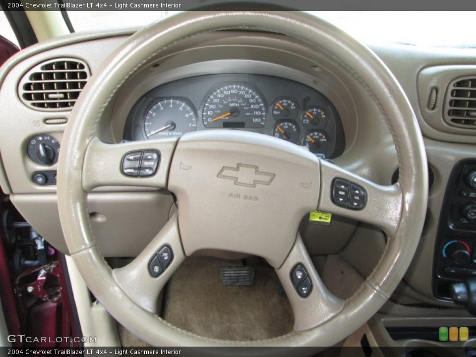 Light Cashmere Interior Steering Wheel for the 2004 Chevrolet TrailBlazer LT 4x4 #77290302