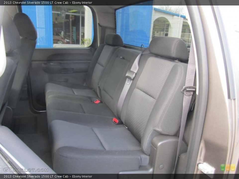 Ebony Interior Rear Seat for the 2013 Chevrolet Silverado 1500 LT Crew Cab #77291468