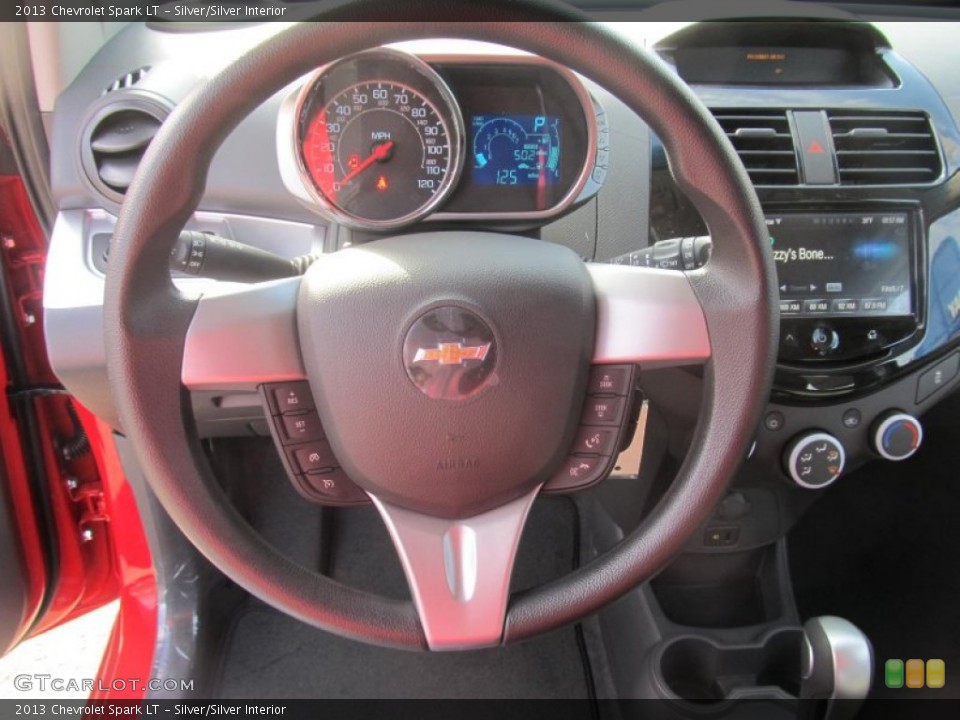 Silver/Silver Interior Steering Wheel for the 2013 Chevrolet Spark LT #77291952