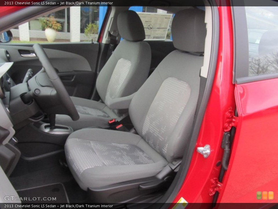 Jet Black/Dark Titanium Interior Photo for the 2013 Chevrolet Sonic LS Sedan #77292387