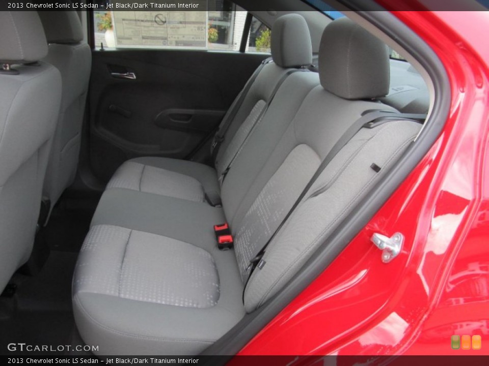 Jet Black/Dark Titanium Interior Rear Seat for the 2013 Chevrolet Sonic LS Sedan #77292411