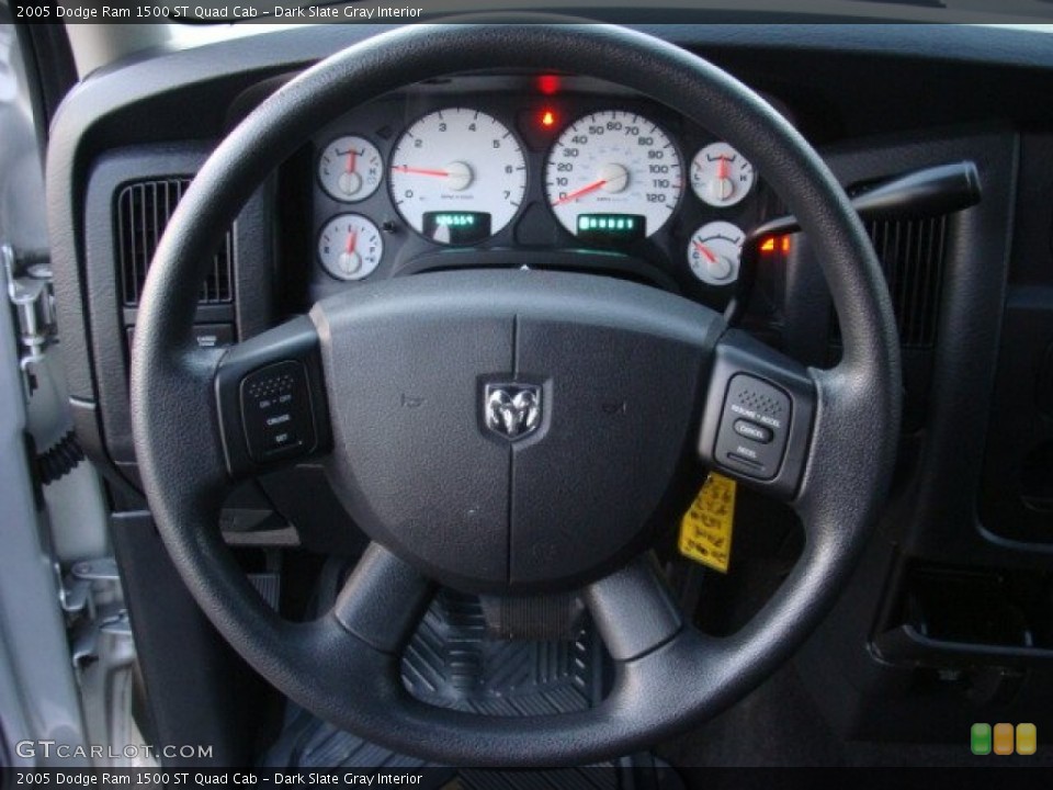 Dark Slate Gray Interior Steering Wheel for the 2005 Dodge Ram 1500 ST Quad Cab #77294507