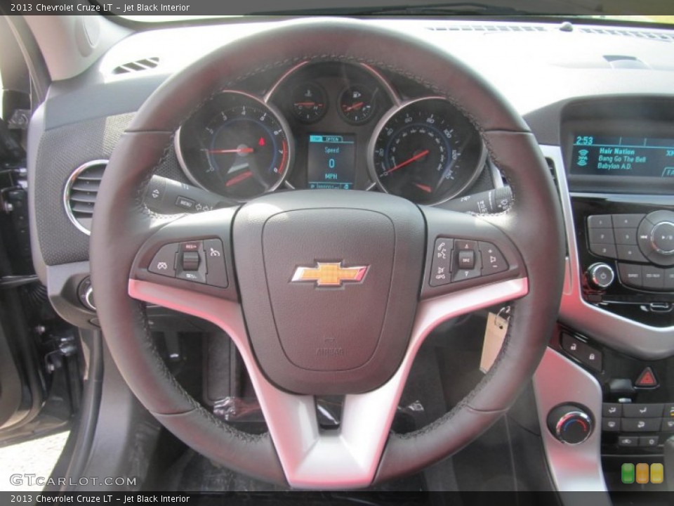 Jet Black Interior Steering Wheel for the 2013 Chevrolet Cruze LT #77295921