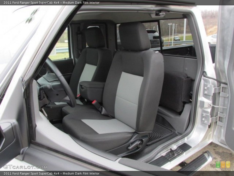 Medium Dark Flint Interior Photo for the 2011 Ford Ranger Sport SuperCab 4x4 #77296770