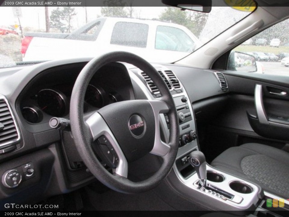 Ebony Interior Dashboard for the 2009 GMC Acadia SLE AWD #77296899