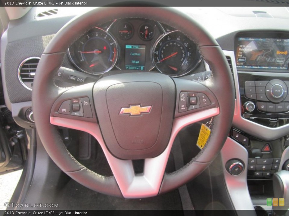 Jet Black Interior Steering Wheel for the 2013 Chevrolet Cruze LT/RS #77297379