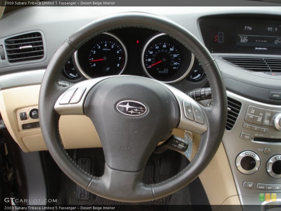 Desert Beige Interior Steering Wheel for the 2009 Subaru Tribeca Limited 5 Passenger #77298000