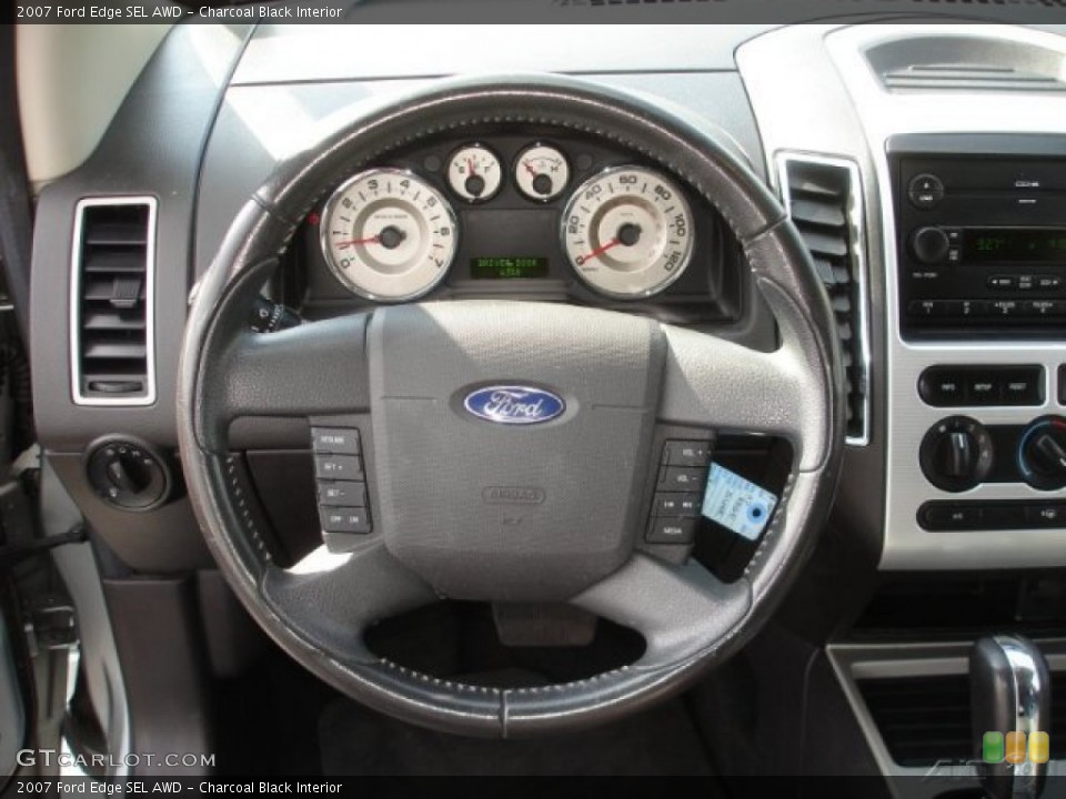 Charcoal Black Interior Steering Wheel for the 2007 Ford Edge SEL AWD #77298780