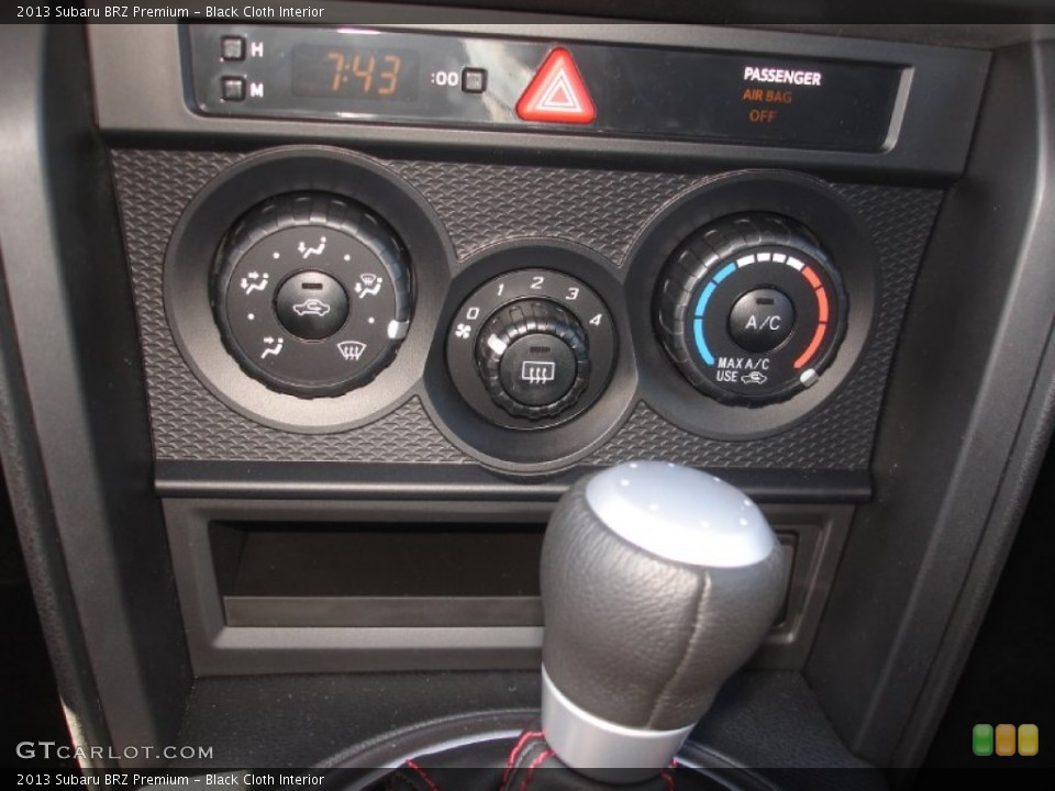Black Cloth Interior Controls for the 2013 Subaru BRZ Premium #77298843