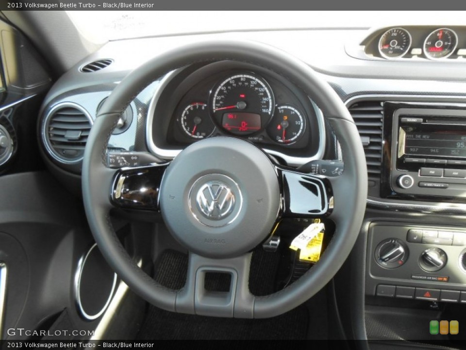 Black/Blue Interior Steering Wheel for the 2013 Volkswagen Beetle Turbo #77299971