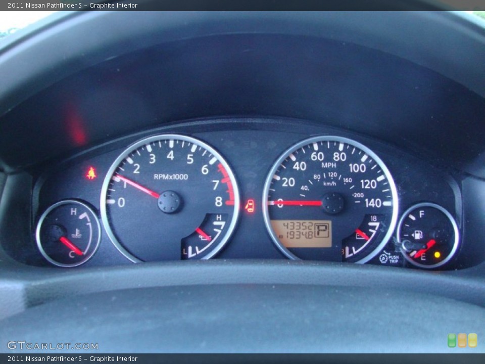 Graphite Interior Gauges for the 2011 Nissan Pathfinder S #77301613