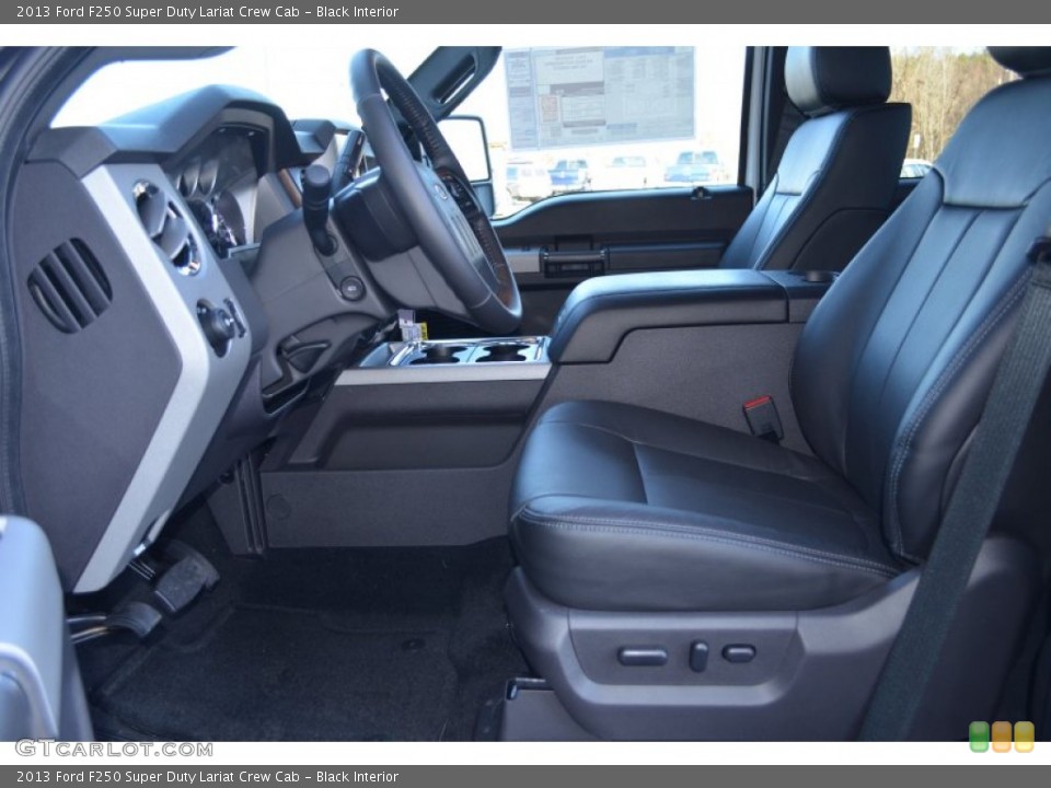 Black Interior Photo for the 2013 Ford F250 Super Duty Lariat Crew Cab #77303355