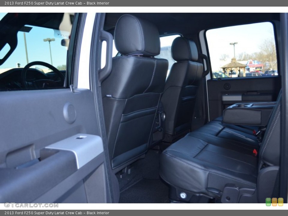 Black Interior Rear Seat for the 2013 Ford F250 Super Duty Lariat Crew Cab #77303390