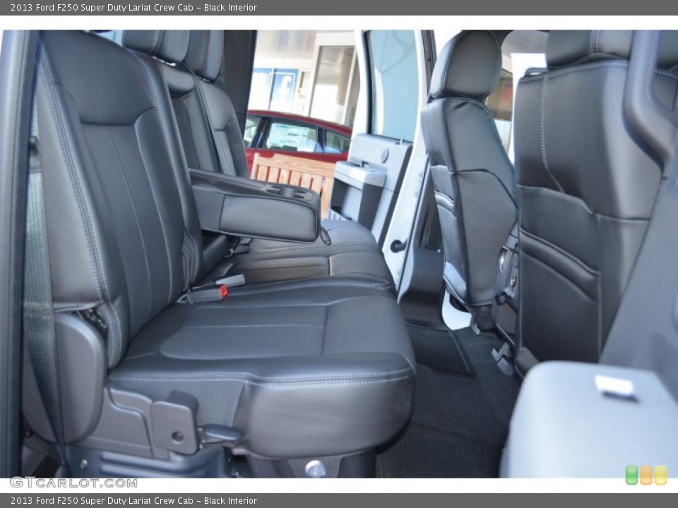 Black Interior Rear Seat for the 2013 Ford F250 Super Duty Lariat Crew Cab #77303415