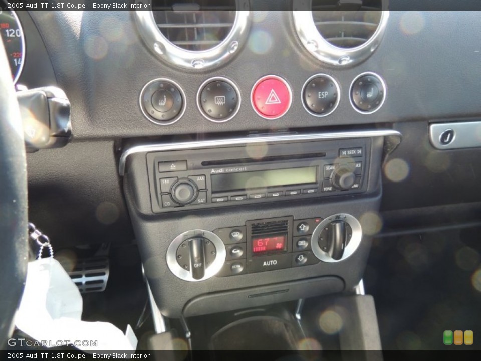 Ebony Black Interior Controls for the 2005 Audi TT 1.8T Coupe #77303438
