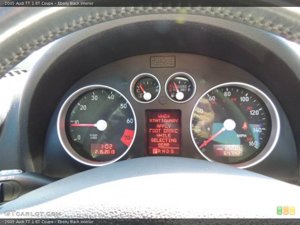 Ebony Black Interior Gauges for the 2005 Audi TT 1.8T Coupe #77303472
