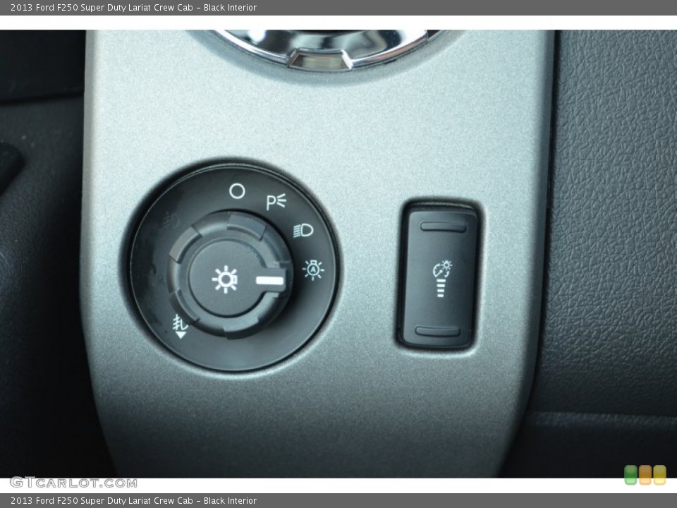 Black Interior Controls for the 2013 Ford F250 Super Duty Lariat Crew Cab #77303685