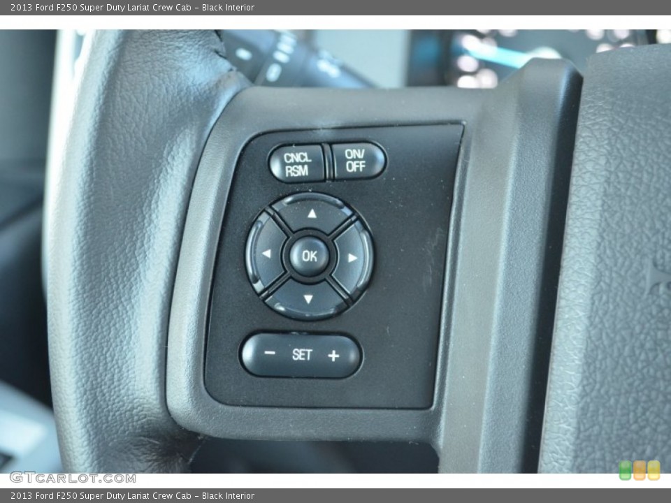 Black Interior Controls for the 2013 Ford F250 Super Duty Lariat Crew Cab #77303751
