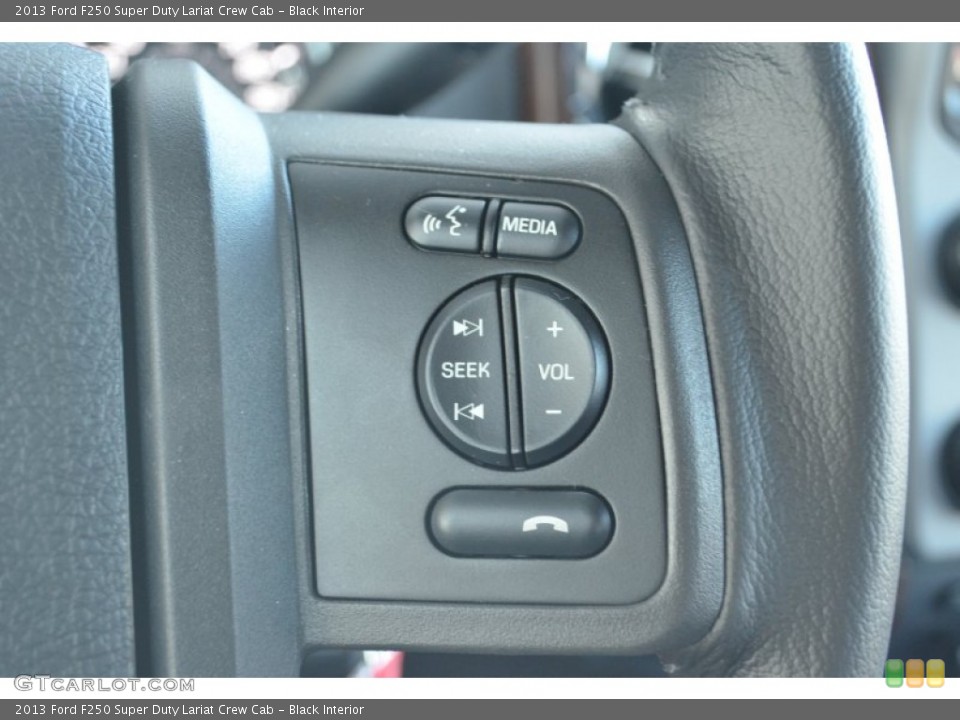 Black Interior Controls for the 2013 Ford F250 Super Duty Lariat Crew Cab #77303769
