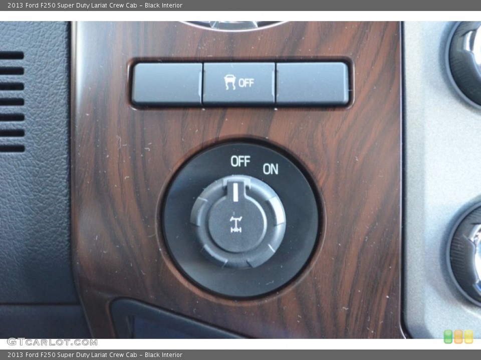 Black Interior Controls for the 2013 Ford F250 Super Duty Lariat Crew Cab #77303781