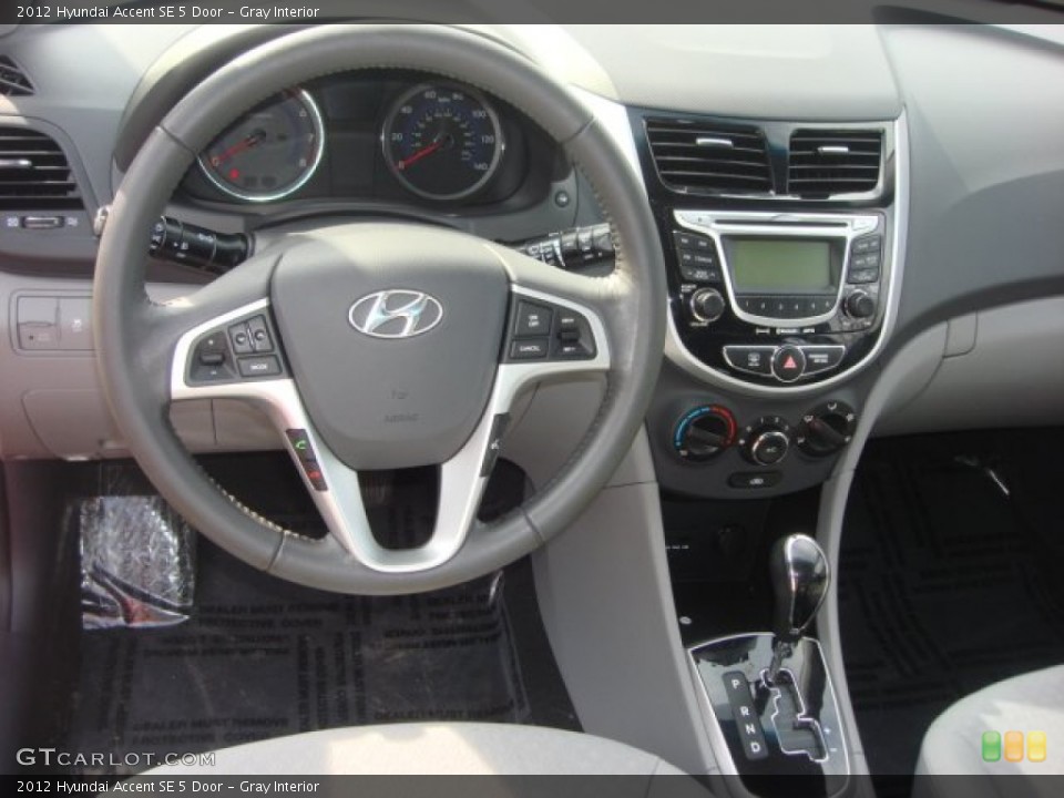 Gray Interior Dashboard for the 2012 Hyundai Accent SE 5 Door #77303840