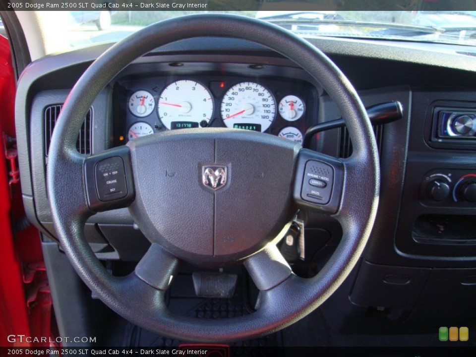 Dark Slate Gray Interior Steering Wheel for the 2005 Dodge Ram 2500 SLT Quad Cab 4x4 #77304474